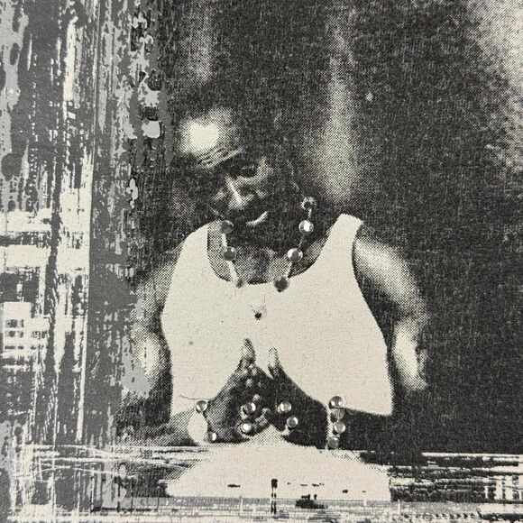 Vintage 2Pac Makaveli Branded Tee Shirt Nose Ring Thug Life Y2K Diamond Chain XL - Picture 3 of 7